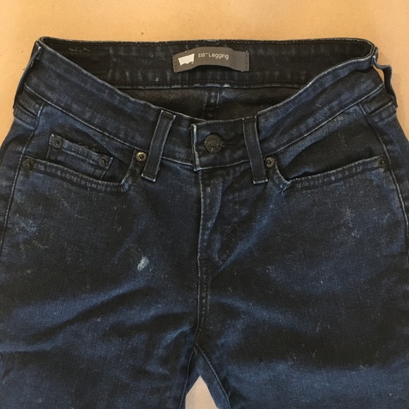 Levi's 535 Dark Blue Jean Legging - Size 1M - Picture 1 of 5